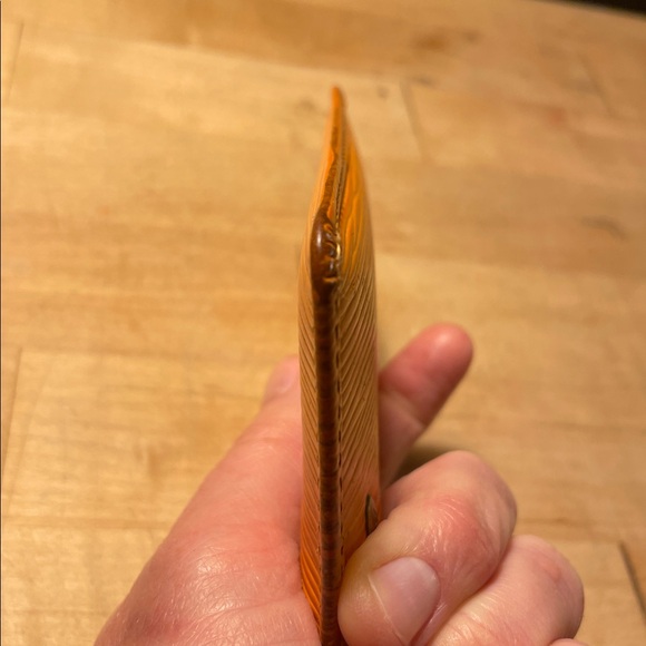 Louis Vuitton Orange Epi Leather Keychain Card Case w Zipper! - Picture 3 of 13